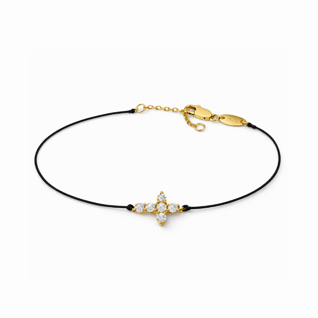 Pulsera Cruz Hilo