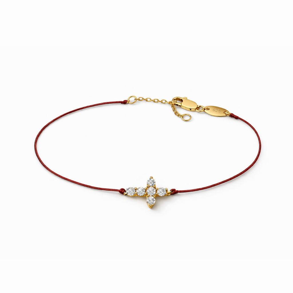 Pulsera Cruz Hilo